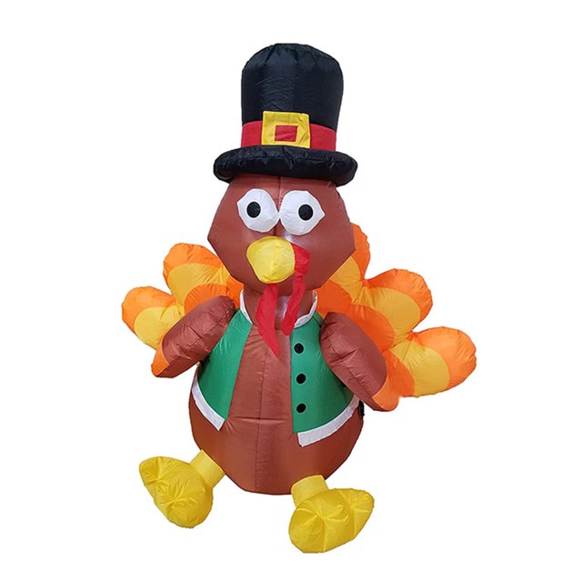 Modelo de Lámpara Inflable Brillante Wdftyju Pavo de Acción de Gracias 190T