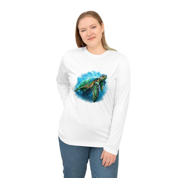 Water Turtle 1, Unisex Performance Long Sleeve Shirt