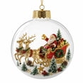 thumbnail image 2 of Glowing Christmas Story Ornament,Light-Up 3D Miniature Scene Clear PVC Globe Christmas Tree Ornament, Festive Keepsake Gift for Home Christmas Party Decoration, 2 of 7