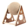 thumbnail image 2 of Natural Sisal Cat Scratching Rotatable Ball for Small Medium Pet Cat Interactive Triangular, 2 of 6