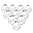 thumbnail image 7 of 12 Pc Winter Wonderland Clear Christmas Ball Ornament Indoor/Outdoor Christmas Tree Decoration Fall Wedding Birthday Halloween Thanksgiving Christmas Holiday Decor, 7 of 7