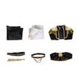 thumbnail image 3 of G'irl's Pop Singer Cosplay Costume, Pop Singer Sequin Anime Stage Performance Outfit, Fringe Jacket and Skirt Set for Halloween Party Fancy Dress Up, 3 of 8