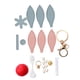 thumbnail image 4 of Kit de costura para llaveros DIY, colgante de globo aerostático, llavero de coche, colgante colorido Azul y rosa, 4 of 9