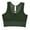 Green#1, variant on Women's Seamless Padded Sports Bra High Impact Mesh Full Coverage Yoga Sports Bra Crop Tank Tops Swim Bra Gym Dancing Jogging Workout Yoga Bra