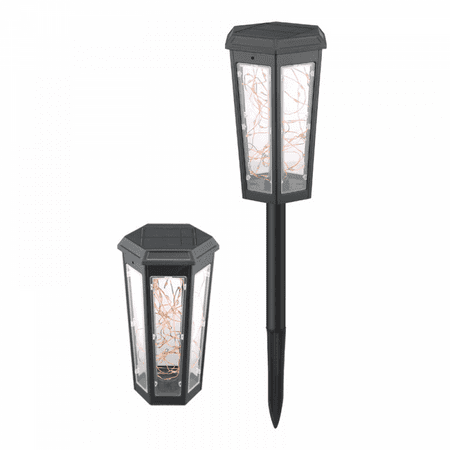 

Outdoor Solar Lights SAYTAY 1 Pack Solar Garden Lights Waterproof Changing Outdoor Lights - Bigger Solar Panel for Garden Patio Yard Pathway Decoration