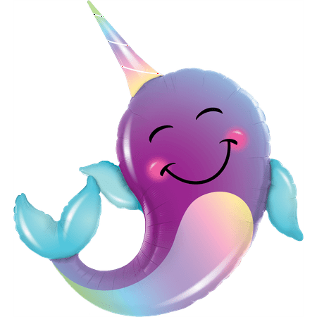Way To Celebrate Party Narwhal 40" Foil Balloon