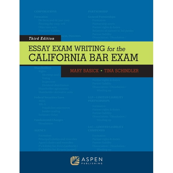 Bar Review Essay Exam Writing for the California Bar Exam, (Paperback)