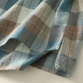 thumbnail image 6 of Fshinging Plaid Drawstring Tank Tops For Women Sleeveless Casual Shirts Loose Fit Tees Blue L, 6 of 6