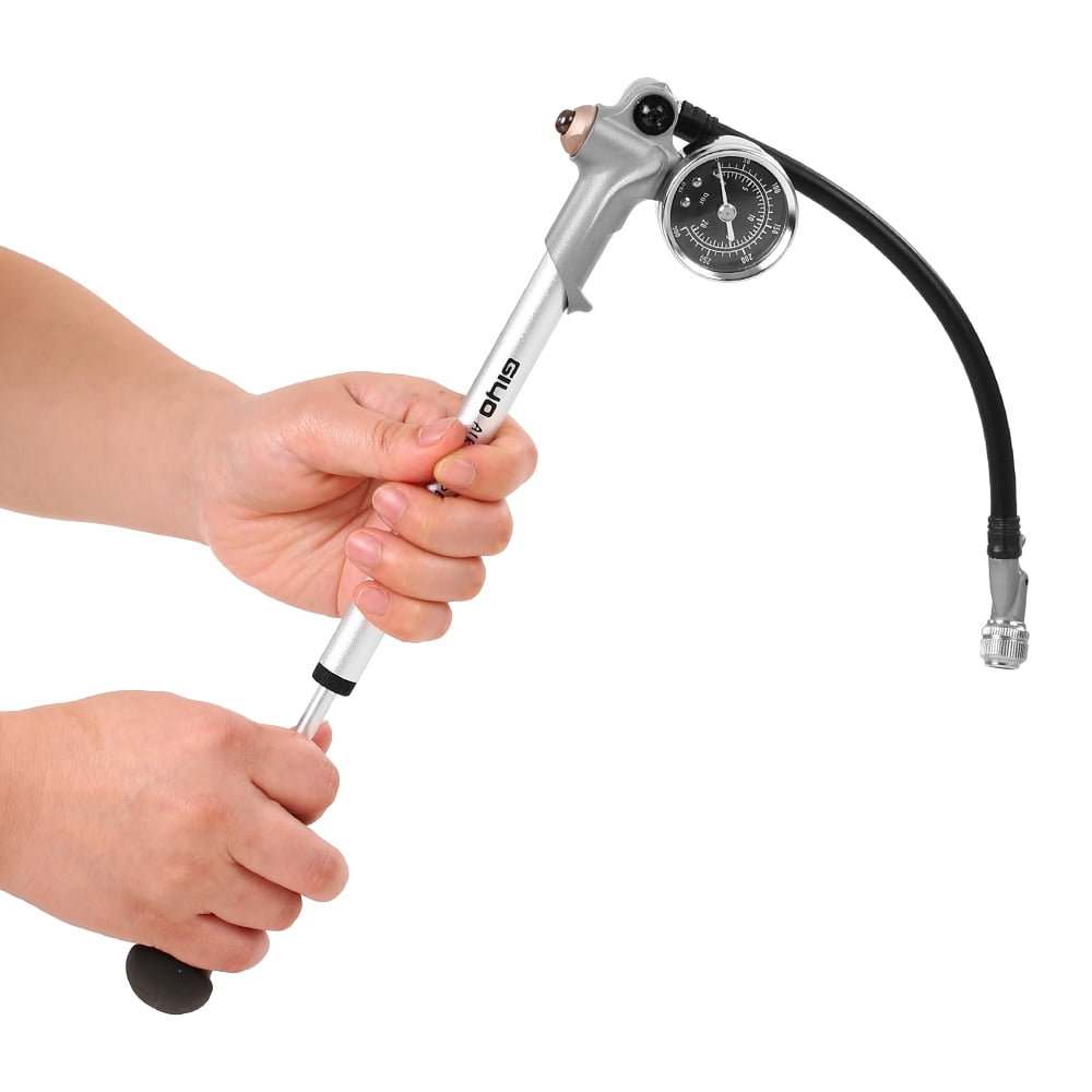 bicycle hand pump with gauge