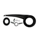 thumbnail image 4 of Protector de cadena de bicicleta, cubierta de cadena de ocio, accesorios ligeros para bicicletas de carretera, juego de bielas Negro, 4 of 9