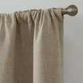 thumbnail image 5 of My Texas House Solid White Pepper Rod Pocket Back Tab Blackout Curtain Panel, 52" x 84", 5 of 8