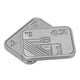 thumbnail image 1 of Tarjeta De Empuje Magnética EDC, Sonido Nítido, Deslizador De Empuje Magnético Para La Yema Del Dedo, Alivio Del Estrés, Amortiguación Btter, Pista De Doble Fila Plateada K ANGGREK Otros, 1 of 8