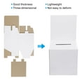 thumbnail image 3 of Unique Bargains Ballot Box 6'x6'x6' Raffle Box with Removable Header Board Suggestion Box Cardboard Box White 6Pack, 3 of 5