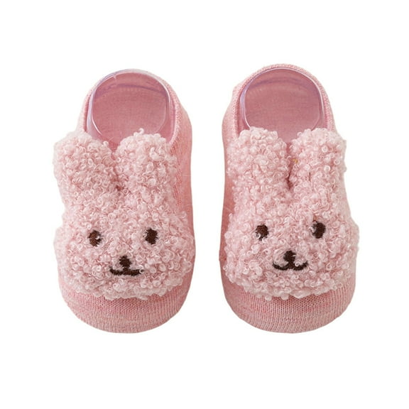 Dongfang Baby Socks Cute Plush 3D Bunny Curly Knitted Low Cut Snow Socks Breathable Daily Comfortable Toddler Boots Socks