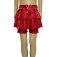 thumbnail image 4 of Gubotare Ruffle Shorts Girls Shorts Set Newborn Baby Girls Shorts Cotton Linen Blend Cute Triangle Shorts 3T 4T (Red,3-4 Years), 4 of 6
