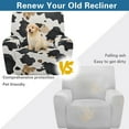 thumbnail image 4 of Xixirimido Cow Skin Stretch Recliner Slipcovers Printed Sofa Cover 4-Piece Lazy Boy Chair Covers Recliner Chair Cover with Side Pockets Furniture Protector for Living Room, 4 of 8