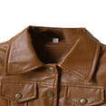 thumbnail image 2 of Manteau d'Automne pour Bébés Filles, Col Rabattu, Manches Longues Bouffantes, Poches à Boutons, Veste, Hauts 2-7T, 2 of 7