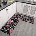 thumbnail image 2 of Pioneer Flower Floral Print Pattern Kitchen Rugs Sets Of 2,Anti Fatigue Kitchen Mat Rugs Non Slip Washable,Decorative Kitchen Floor Mats for Kitchen,Sink,Laundry,17"x30"+17"x47", 2 of 7