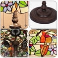 thumbnail image 4 of Tiffany Floor Lamp Mission Style Blue Stained Glass Floor Light for Reading Antique 16" Double Light Standing Lamp for Living Room Bedroom Home Office, 4 of 7
