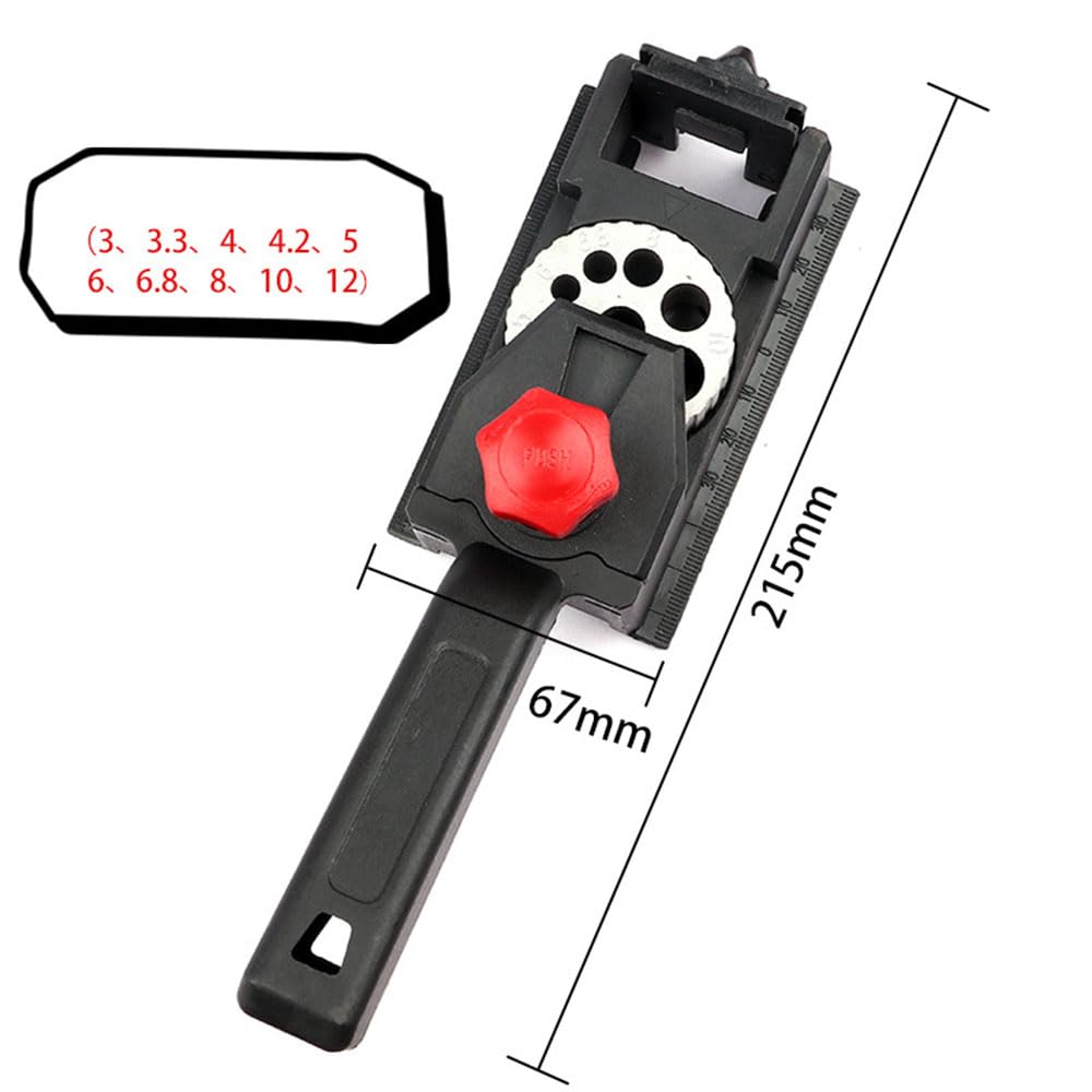 3-12mm Drilling Guide, Handheld Dowel Jig Woodworking Positioner Tool, Wood Dowel Straight Hole Jig For Furniture Factory And Woodworking Enthusiasts