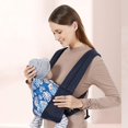 thumbnail image 4 of Portabebés Para Recién Nacidos Desde El Nacimiento, Extra Suave, Portabebés Delantero, Bolsa Portabebés, Ergonómico, Mochila Delantera Y Trasera Para Niños Pequeños Sailing Electrónica, 4 of 5