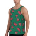 thumbnail image 2 of Daiia Watermelon Printed Men's Quick Dry Fit Muscle Tank Top Slim-Fit Tank Workout Tank Top Lightweight Sports Tank Top-3X-Large, 2 of 7
