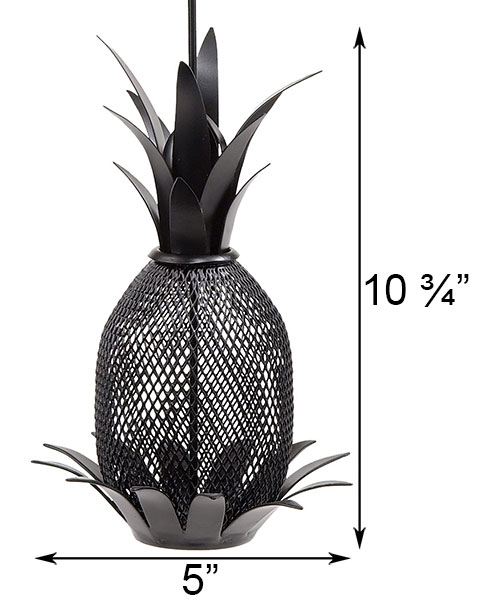Achla Pineapple Bird Feeder, Black