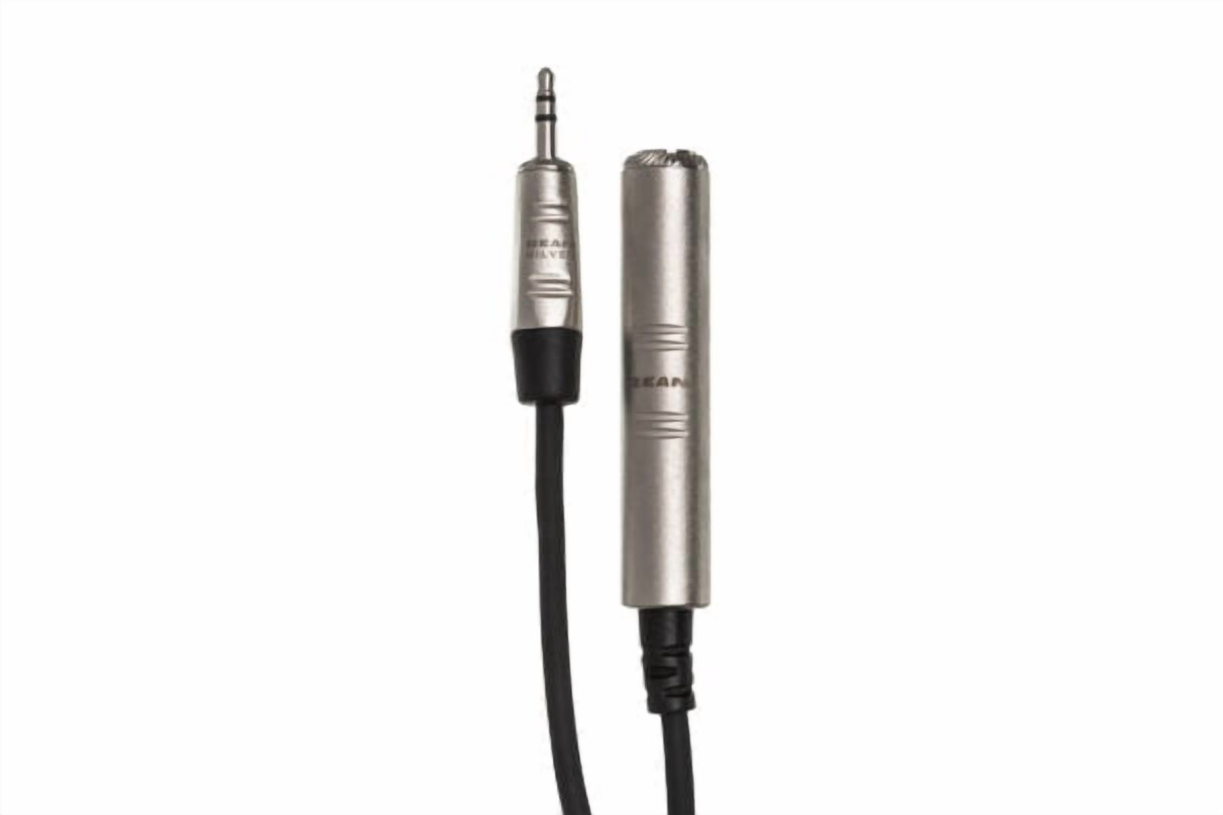Hosa HXSM-005 5' Pro Headphone Adaptor Cable 1/4 in TRS to 3.5 mm TRS