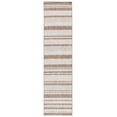 thumbnail image 2 of SAFAVIEH Beach House Merrilyn Striped Indoor/Outdoor Runner Rug, Brown/Ivory, 2' x 8', 2 of 7