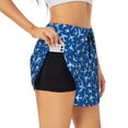 thumbnail image 2 of Disketp Airplanes in the Sky Print Women's Shorts Workout Shorts for Athletic Gym Running Shorts with Phone Pockets Small, 2 of 8