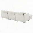 thumbnail image 6 of Modern Chenille L-shaped Sofa 96*56" with 2 Free Pillows & Oversized Chaise, 6 of 25