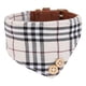 thumbnail image 1 of Juego de collar y correa para perro con pajarita. Bandana ajustable para perros, patrón clásico a cuadros, 1 of 5