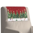 thumbnail image 7 of TSOVTHRID Christmas Tree Star Print Headrest Protectors for Recliners 17x27 in PU Leather Sofa Headrest Covers Couch Chair Head Protector for Living Room,Office Chair Christmas Decor, 1 PCS, 7 of 7