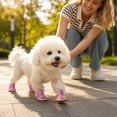 thumbnail image 5 of CSStudio 4Pcs Breathable Mesh Dog Sandals, Adjustable Soft Sole Puppy Shoes, Anti- Paw Protectors for Small Dogs for Hot Pavement Summer Walking, 5 of 6