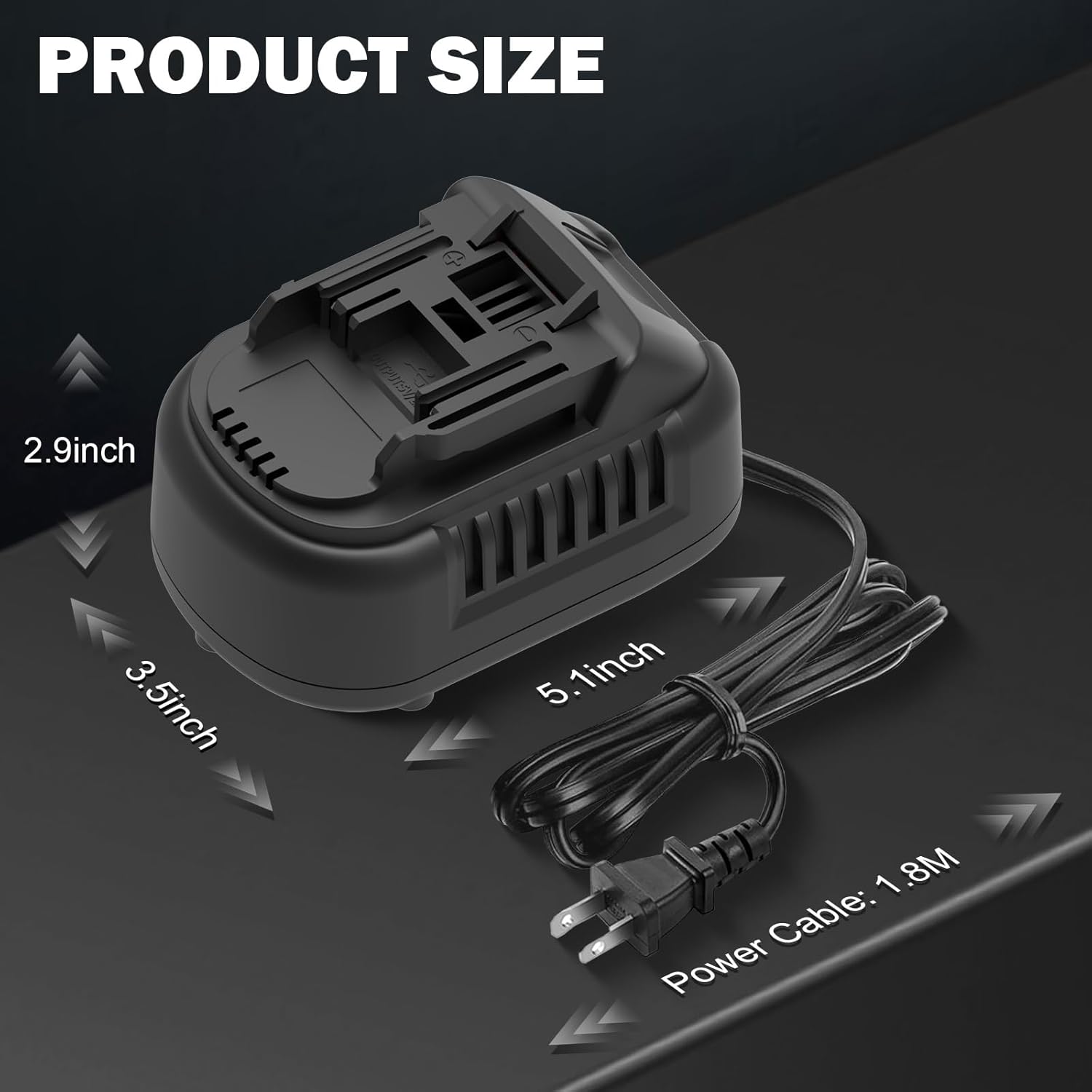 500W AC to DC Converter for Bos*ch 18V Cordless Tools, 110V to 20V AC/DC Adapter Power Supply, AC Plug Transformer Adapter