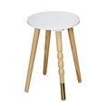 thumbnail image 4 of The Mezzanine Shoppe Riley Modern Two Tone Home Office Desk and Stool Set, 2 Piece, White, 4 of 5