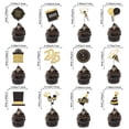 thumbnail image 5 of 2025 Kit de decoraciones de Feliz Año Nuevo Suministros para fiestas de Nochevieja para decoraciones de Feliz Año Nuevo 2025 Negro Dorado Feliz Año Nuevo, 5 of 5