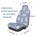 thumbnail image 3 of Daiia Cute Fat Cat Printed Car Seat Cover - Waterproof & Sweatproof - Universal Fit, Machine Washable, Non-Slip - Seat Protector for Car, Truck, SUV, Van (1 Pack), 3 of 5