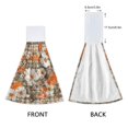 thumbnail image 3 of Yayeee Kitchen Hanging Hand Towels Set of 2 with Loop Bathroom Absorbent Tie Towel, Rustic Floral, 3 of 7