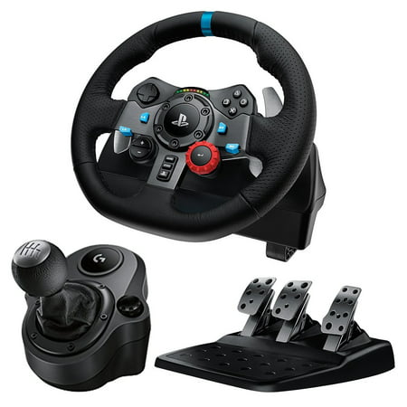 Logitech G29 Driving Force Racing Wheel Dual Motor Force Feedback with Shifter Bundle for PC and
