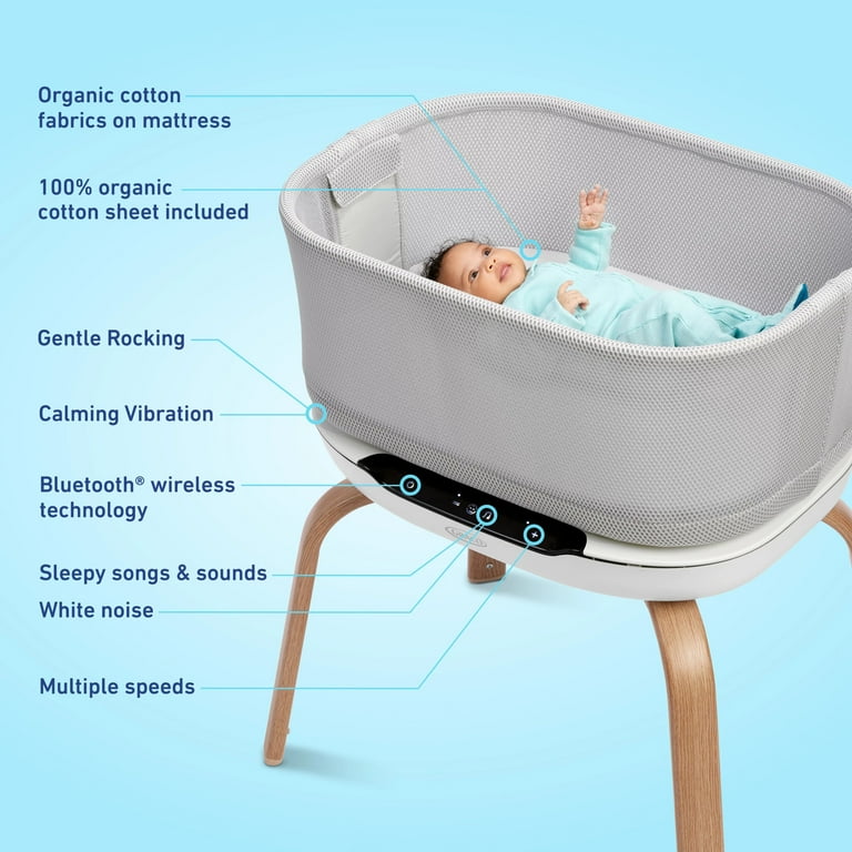 Graco SmartSoothe Newborn Bassinet, Luna