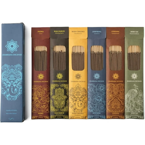 Jembrana Incense Sticks, Blue, 144 Count