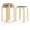 Birch+black, variant on Stackable Bentwood Stools Set of 4, 18-Inch Height Backless Counter Chairs with Round Top, Anti-Slip Felt Pad, Portable School Stool for Dining Room, Kitchen, Classroom (Walnut)
