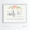 thumbnail image 1 of Time Capsule - Leave Us A Note Floral Roses Wedding Party Signs, 1 of 5
