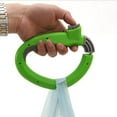 thumbnail image 4 of Ergonomic Grocery Bag Holder with Thumb Grip | Automatic Locking Clip | ABS Plastic | Supports Heavy Loads | Non-Slip Handle | Compact 16.5x12.5cm | 120g | Labor-Saving Shopping Aid, 4 of 7