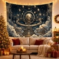 thumbnail image 3 of Fantastical Dominated by With Armillary Sphere Orrery Situated, Mystical Fantasy for Space Lovers, Galaxy Room Decor, Graduation Gift, Tapestry Wall Hanging for Bedroom and Dorm, 3 of 7