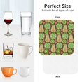 thumbnail image 6 of Picia Fruits 1 Printed Leather Coasters for Drinks, 4" Drink Coasters Set of 4 for Tabletop Protection, Handmade Luxurious Home Décor and Housewarming Gift -Square, 6 of 6