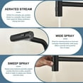 thumbnail image 2 of Matte Black Single Hole Kitchen Sink Faucets with Pull Down Sprayer, Single Handle, High Flow Water, Stainless Steel Tall Kitchen Faucet, Touch On for Effortless Control and Durability, 2 of 18