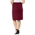 thumbnail image 2 of Jessica London Women's Plus Size  Casual Tummy Control Bi-Stretch Pencil Skirt, 2 of 3