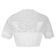 thumbnail image 3 of Ruimatai Women's Oktoberfest Blouse Lace V-Neck Short Sleeve Polyester Top, 3 of 4